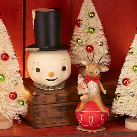 Cuddle Decor Bethany Lowe Mr. Snowman Container set lifestyle