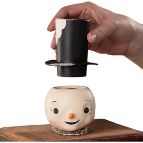 Cuddle Decor Bethany Lowe Mr. Snowman Container front