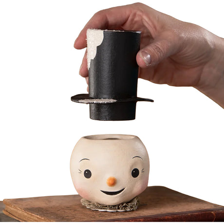Cuddle Decor Bethany Lowe Mr. Snowman Container front