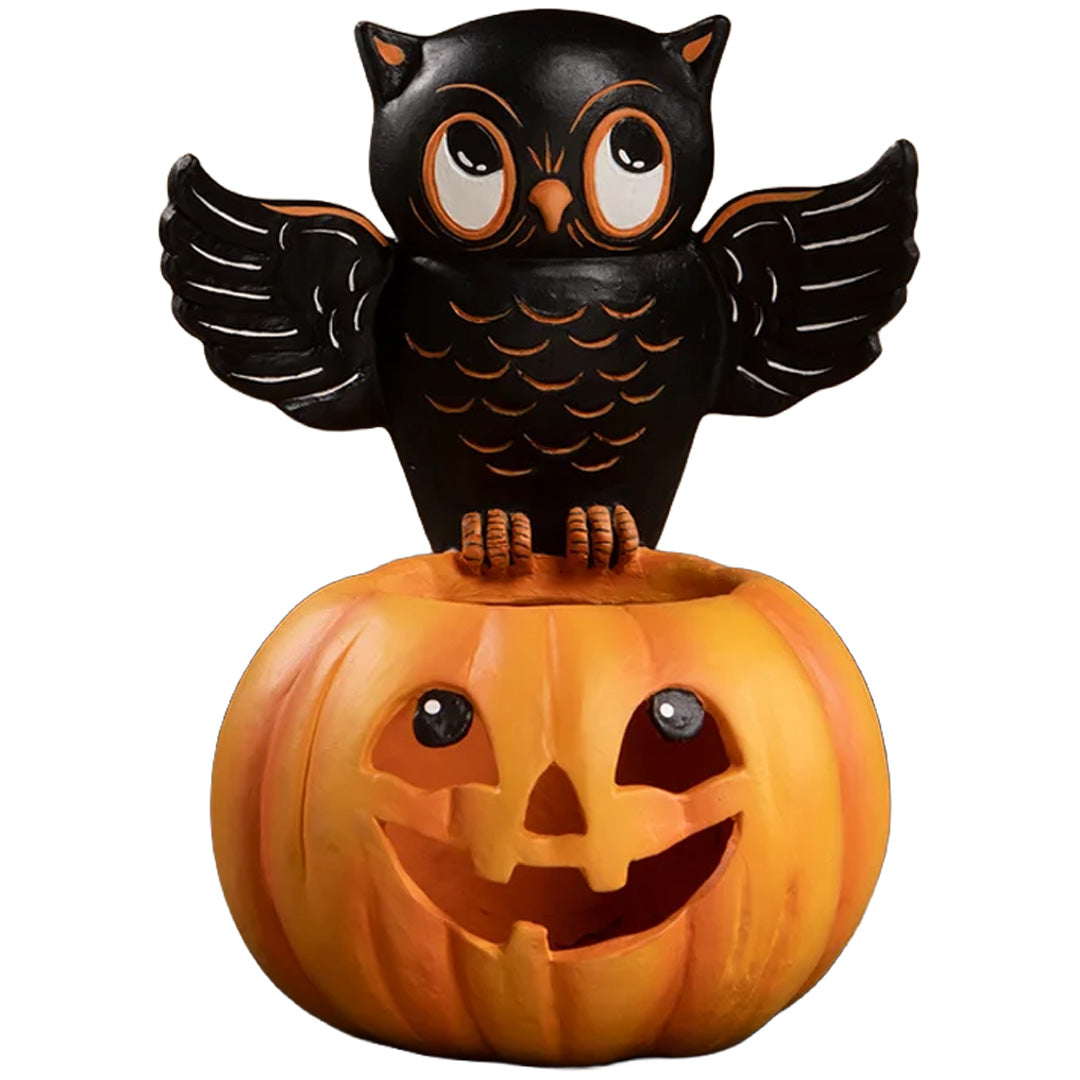 Bethan Lowe Owl on Jack O Lantern front