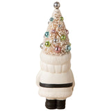 Cuddle Decor Bethany Lowe Pastel Tree Santa with Candy back