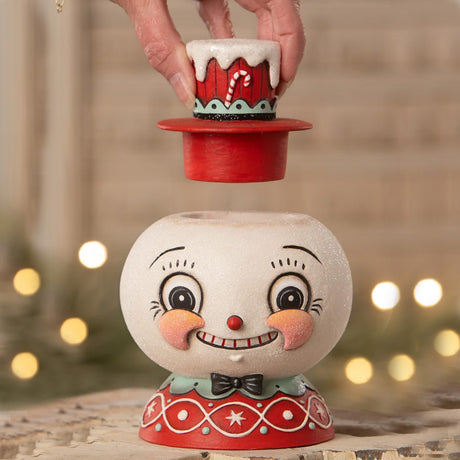 Johanna Parker Peppermint Snow Beau Container opened lifestyle