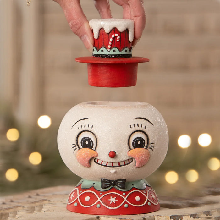 Johanna Parker Peppermint Snow Beau Container opened lifestyle