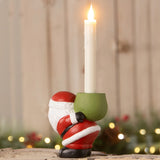 Bethany Lowe Retro Santa Candle Holder back lifestyle