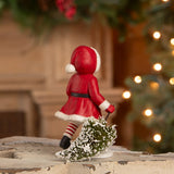 Bethany Lowe Santa Girl Pulling Tree back lifestyle