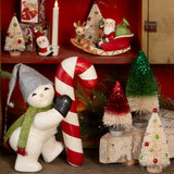 Cuddle Decor Bethany Lowe Santa Taper Candle Holder set lifestyle