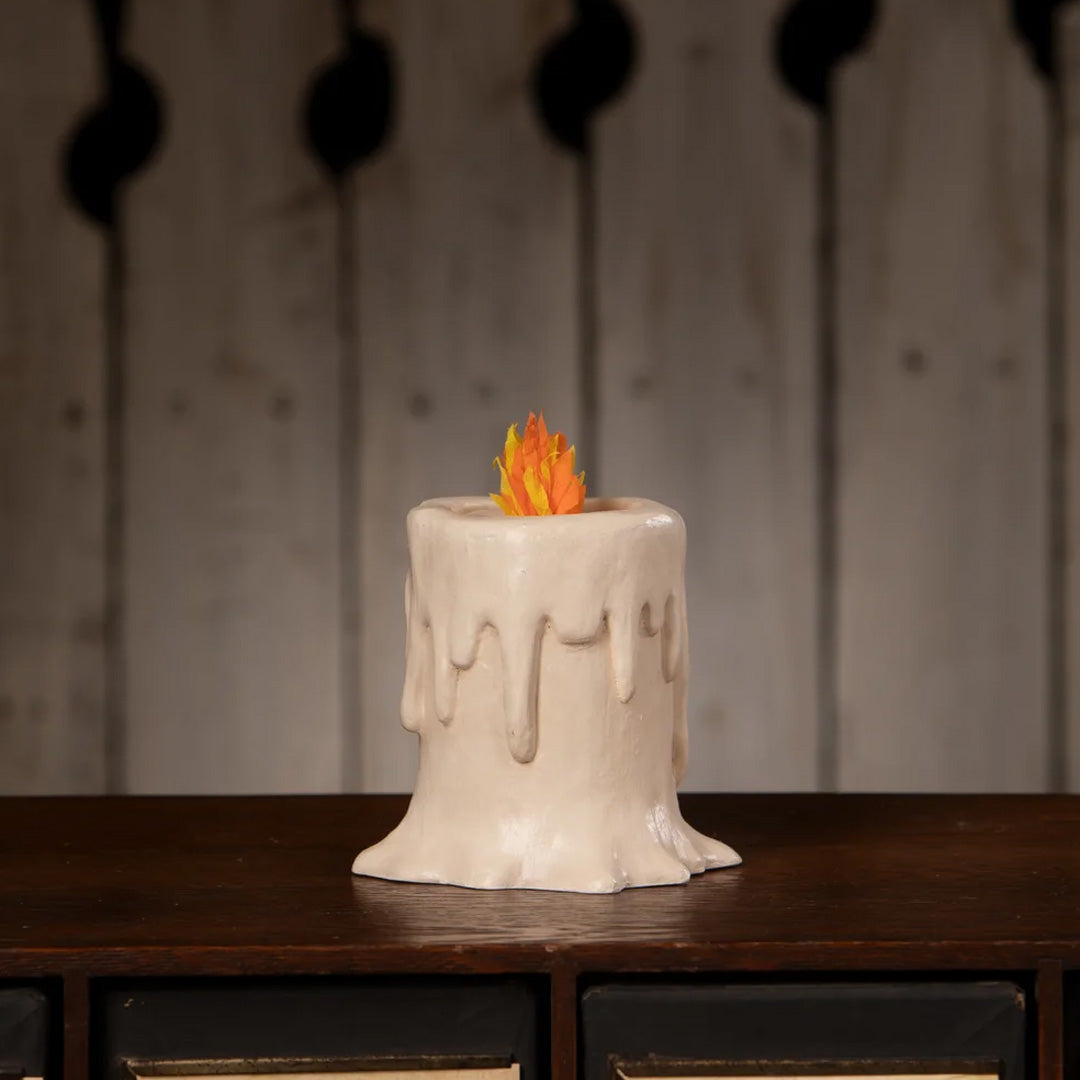 Bethany Lowe Small Flamin Candle Luminary back