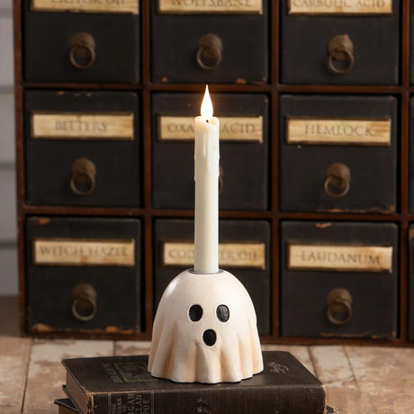 Bethany Lowe Surprised Ghost Candlestick front lifestyle
