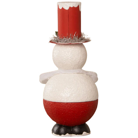 Bethany Lowe Top Hat Snowman Container back
