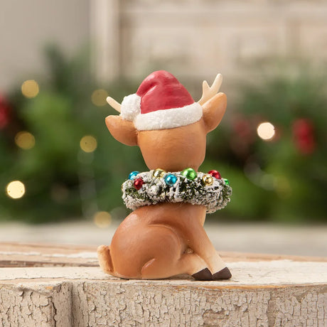 Cuddle Decor Bethany Lowe Twinkle Santa's Reindeer back lifestyle