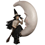 Bewitching Moon Witch Large Halloween Ornament by Bethany Lowe side