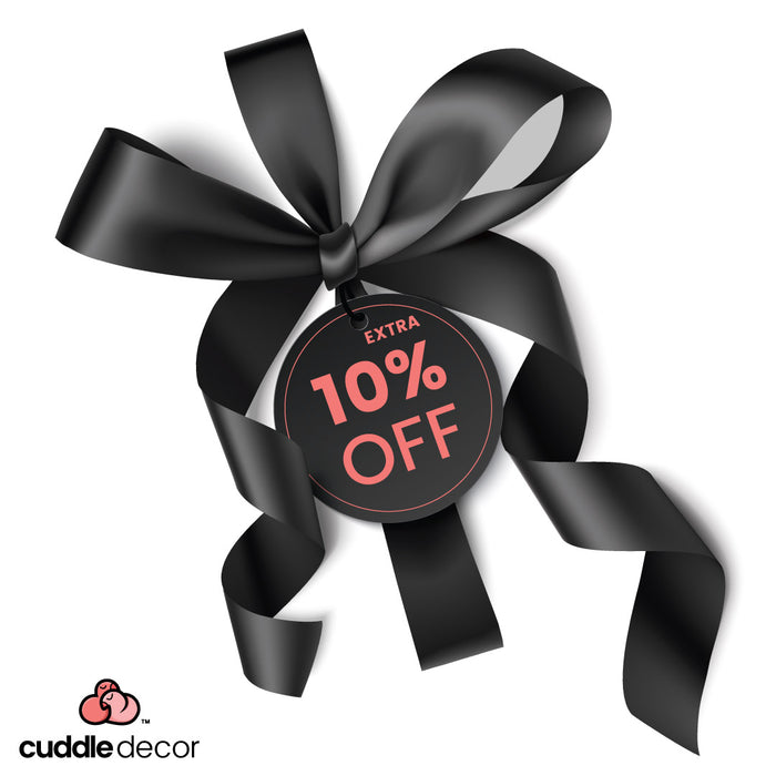 Cuddle Decor Black Friday Cyber Monday Sale Extra 10% off discount