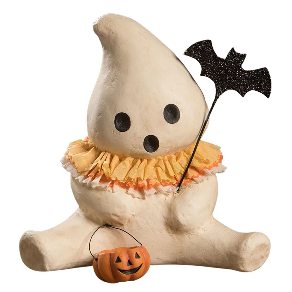 Candy Corn Collar Boo Halloween Figurine by Michelle Allen front