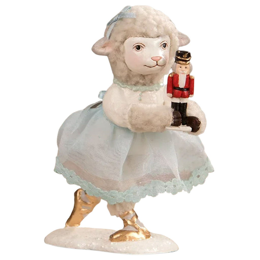 Clara Lamb Christmas Figurine and Collectible by Bethany Lowe front