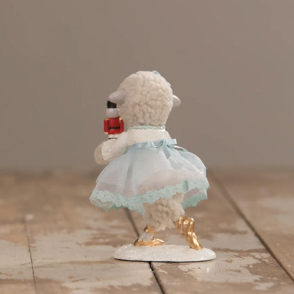 Clara Lamb Christmas Figurine and Collectible by Bethany Lowe back style