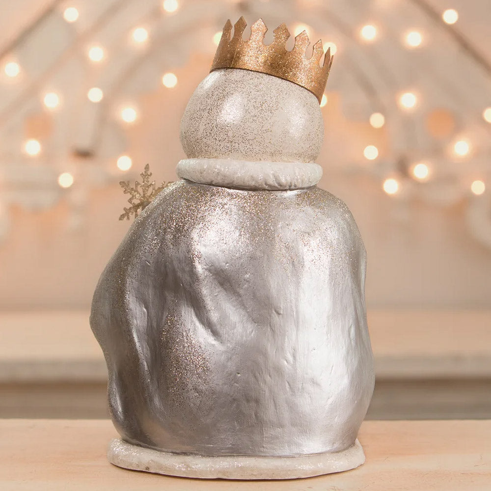 Frosted Metallics Snowman by Bethany Lowe back style