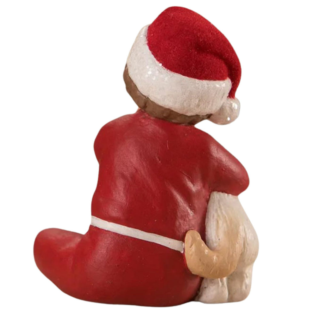 Marie's Christmas Puppy Surprise Figurine by Bethany Lowe back