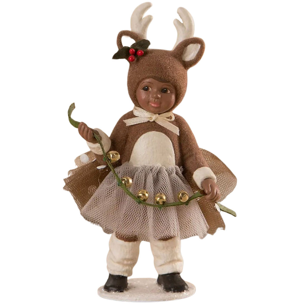 Reindeer Dolly Christmas Figurine and Collectible by Bethany Lowe front