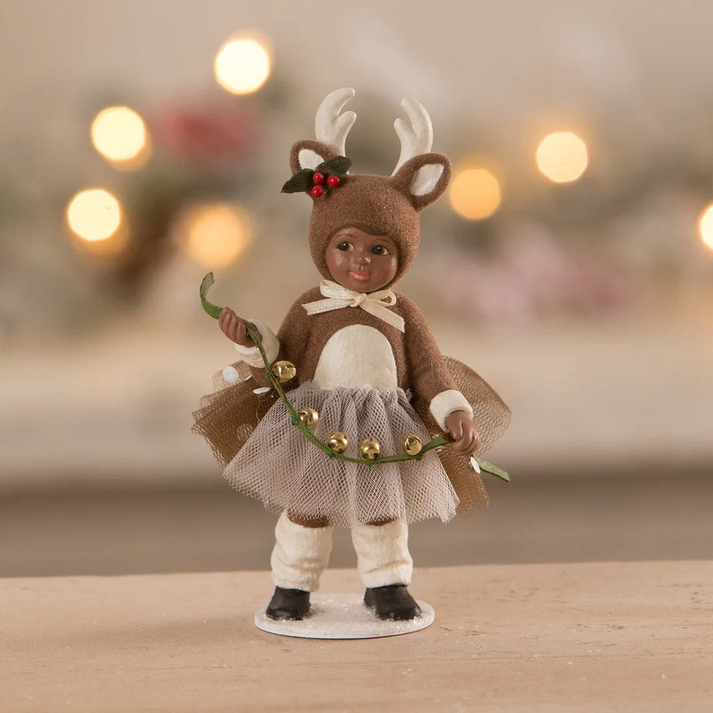 Reindeer Dolly Christmas Figurine and Collectible by Bethany Lowe front style