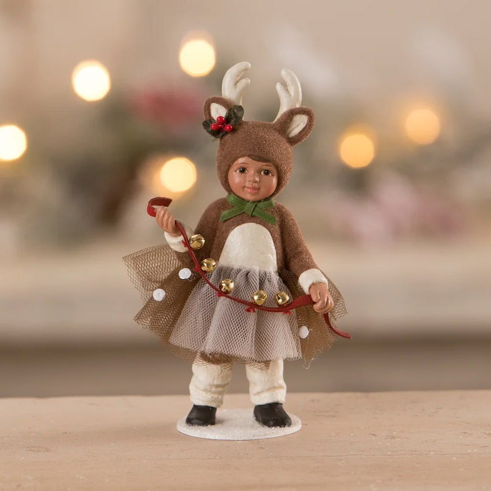 Reindeer Maggie Christmas Figurine and Collectible by Bethany Lowe front style