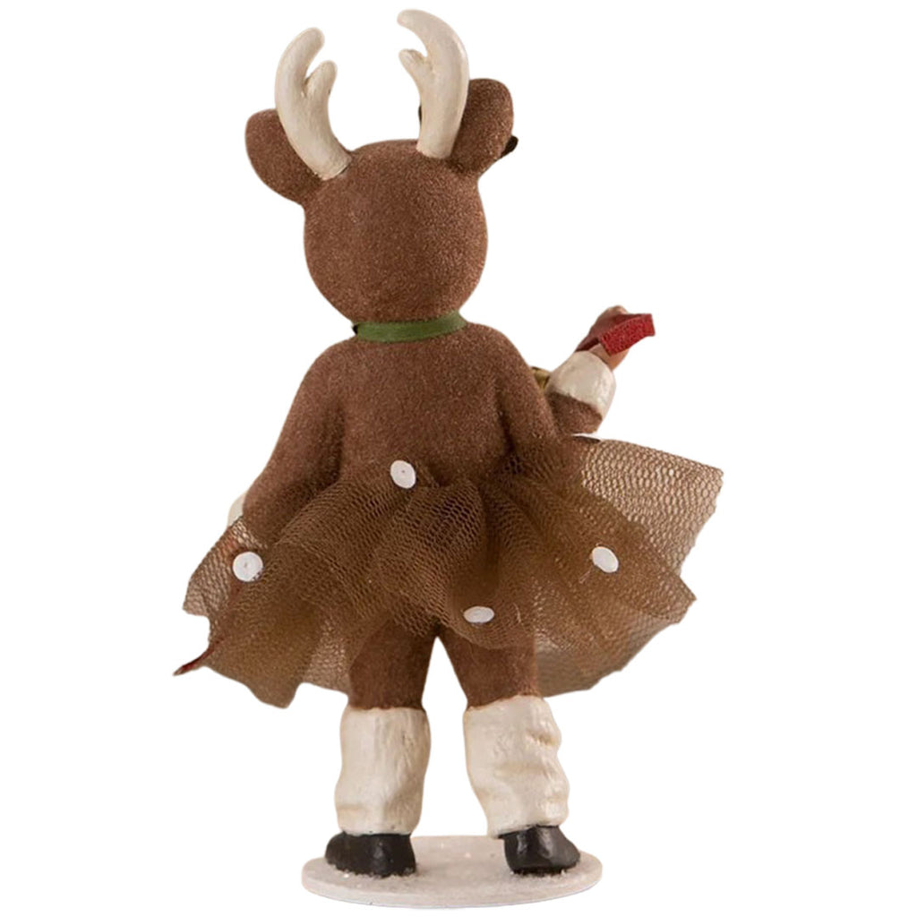 Reindeer Maggie Christmas Figurine and Collectible by Bethany Lowe back