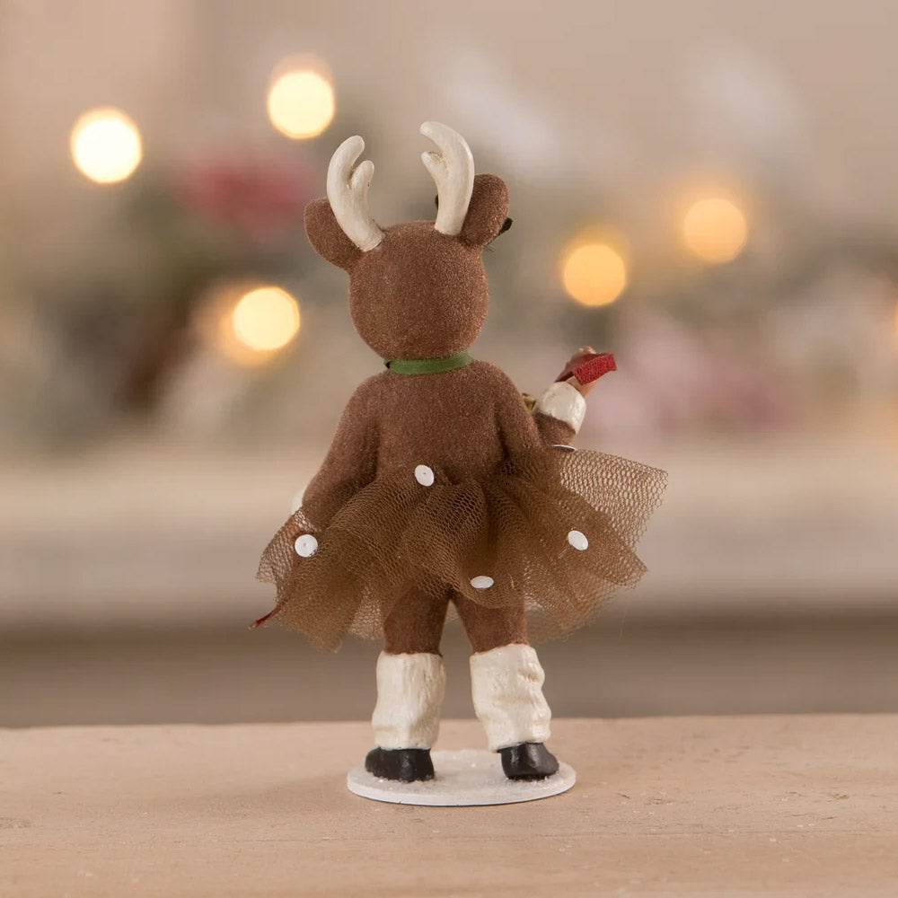 Reindeer Maggie Christmas Figurine and Collectible by Bethany Lowe back style