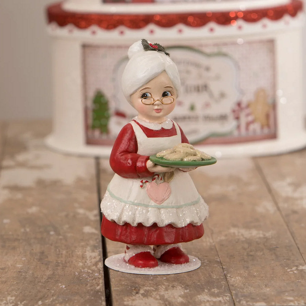Sweet Tidings Bakery Mrs. Claus Christmas Figurine by Bethany Lowe style