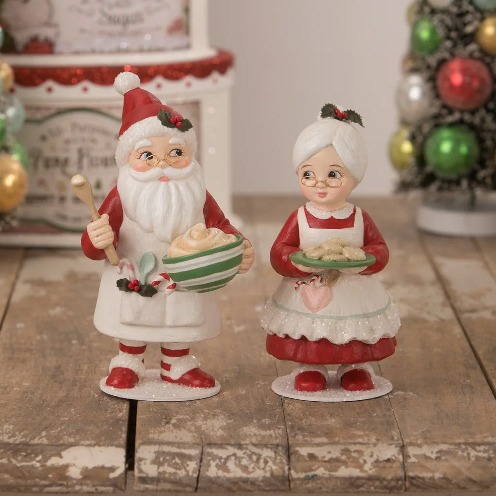 Sweet Tidings Bakery Santa Claus Christmas Figurine by Bethany Lowe front style