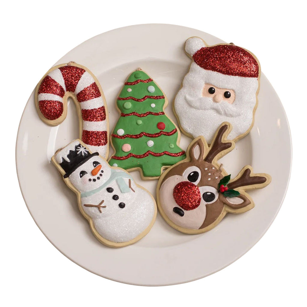 Sweet Tidings Christmas Cookie Ornaments by Bethany Lowe - Set of 5
