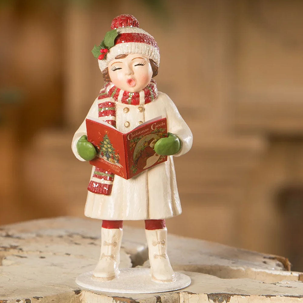 Christmas Caroling Leah with Book - Thumbnail 5