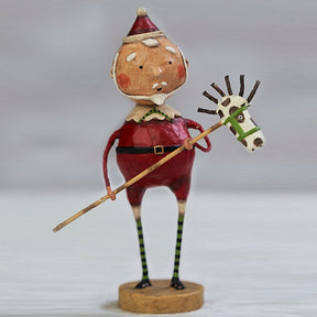Horsing Around Santa Christmas Figurine Collectible by Lori Mitchell
