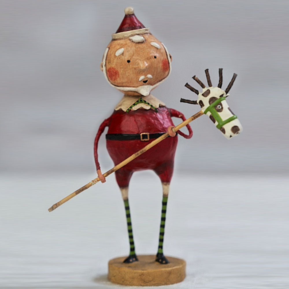 Horsing Around Santa Christmas Figurine Collectible by Lori Mitchell