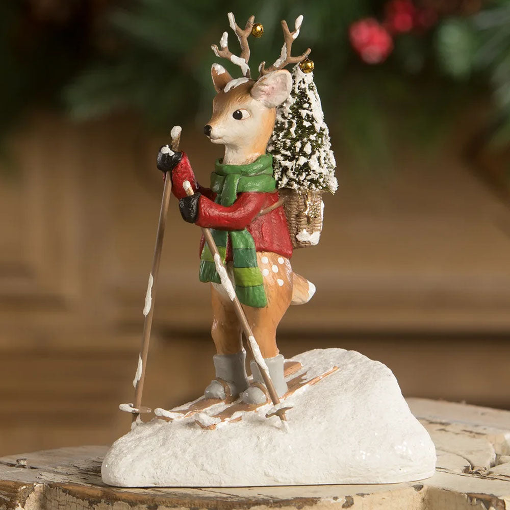 Lockhart the Skiing Deer by Bethany Lowe Designs front style