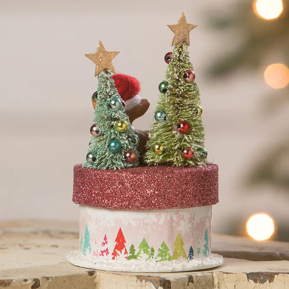 Merry & Bright Deer on Box - Thumbnail 5
