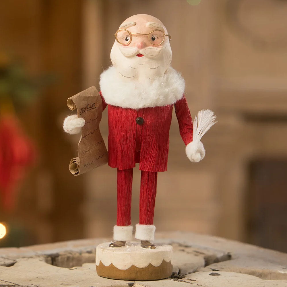 Santa's List by Bethany Lowe Designs 7" front style