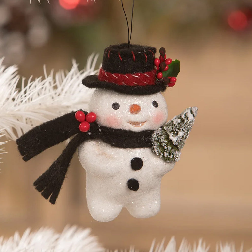 Raggedy Pants Designs for Bethany Lowe Traditional Snowman Ornament