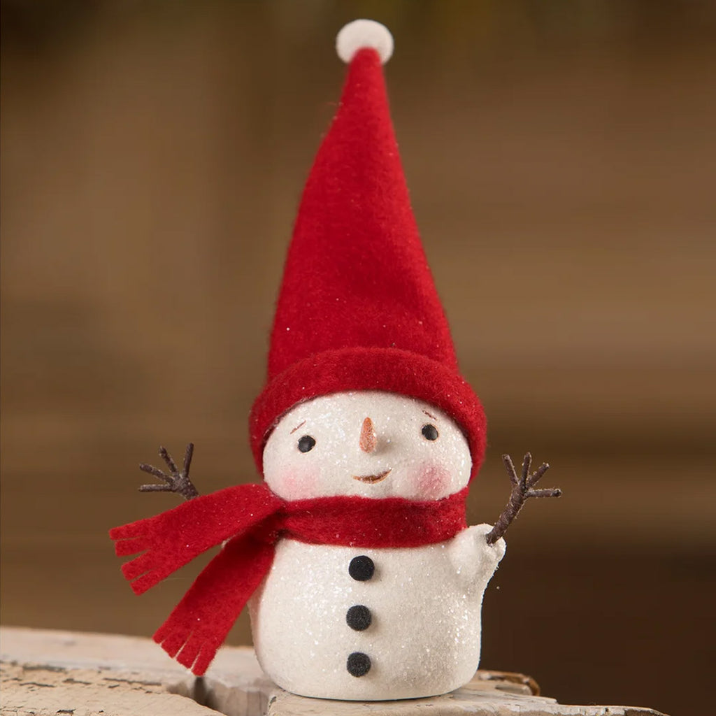 Warm and Cozy Wire Arms Snowman by Michelle Allen for Bethany Lowe front