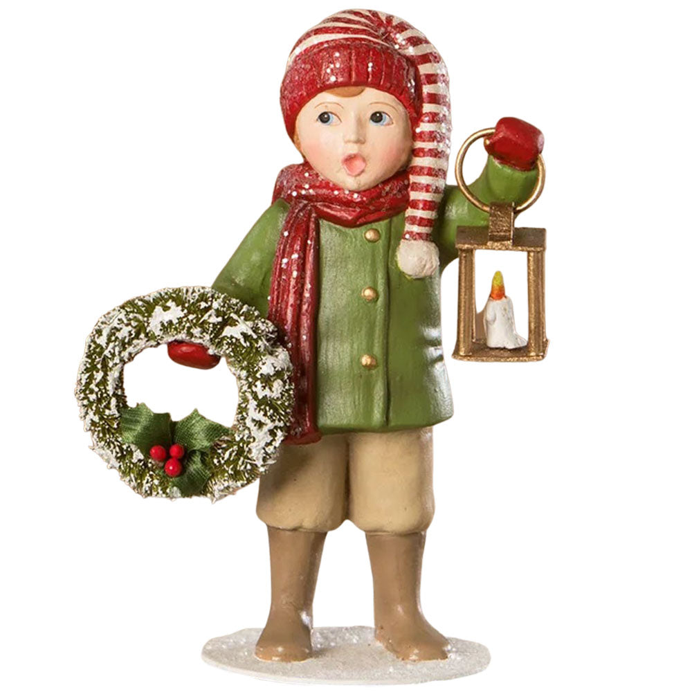 Christmas Caroling Louis with Lantern by Bethany Lowe front