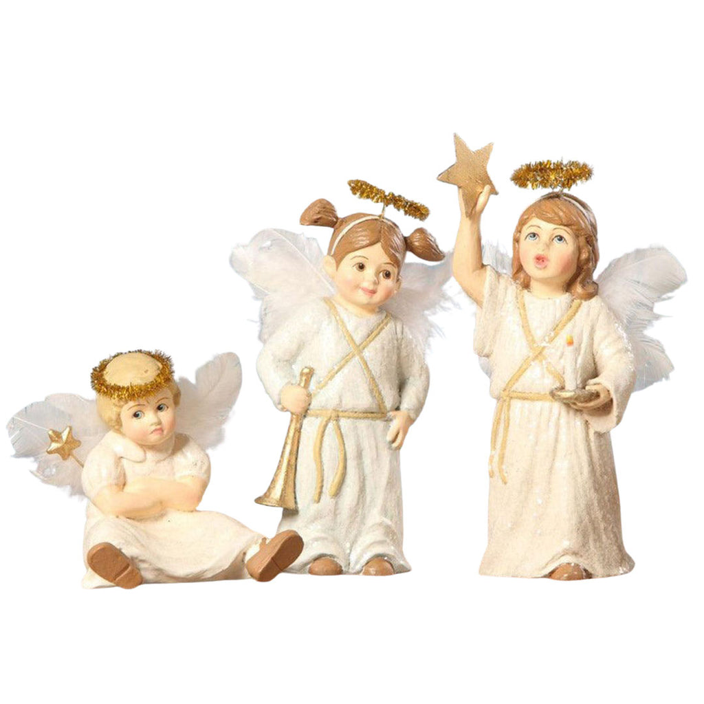 Center Stage Angels - Set of 3 by Bethany Lowe, Christmas Figurines