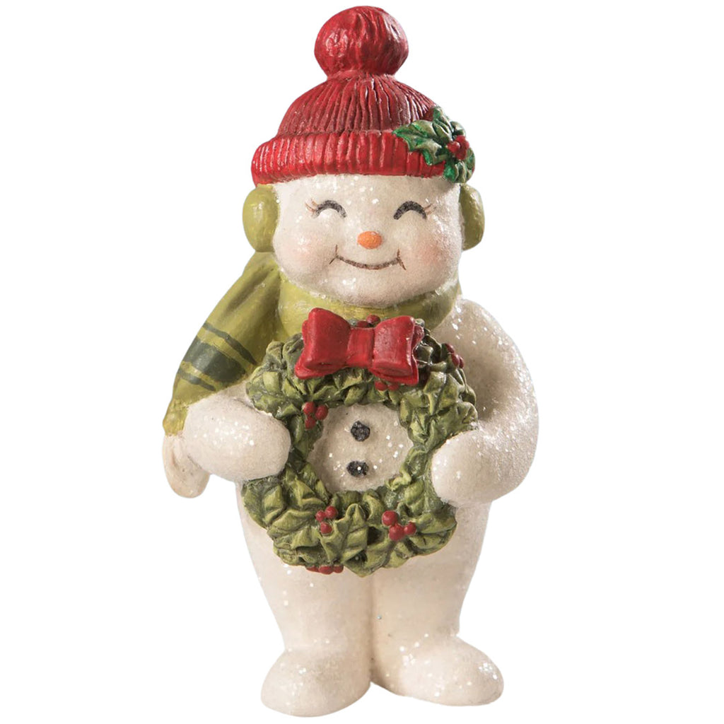 Christmas Cheer Snowman 5" front white