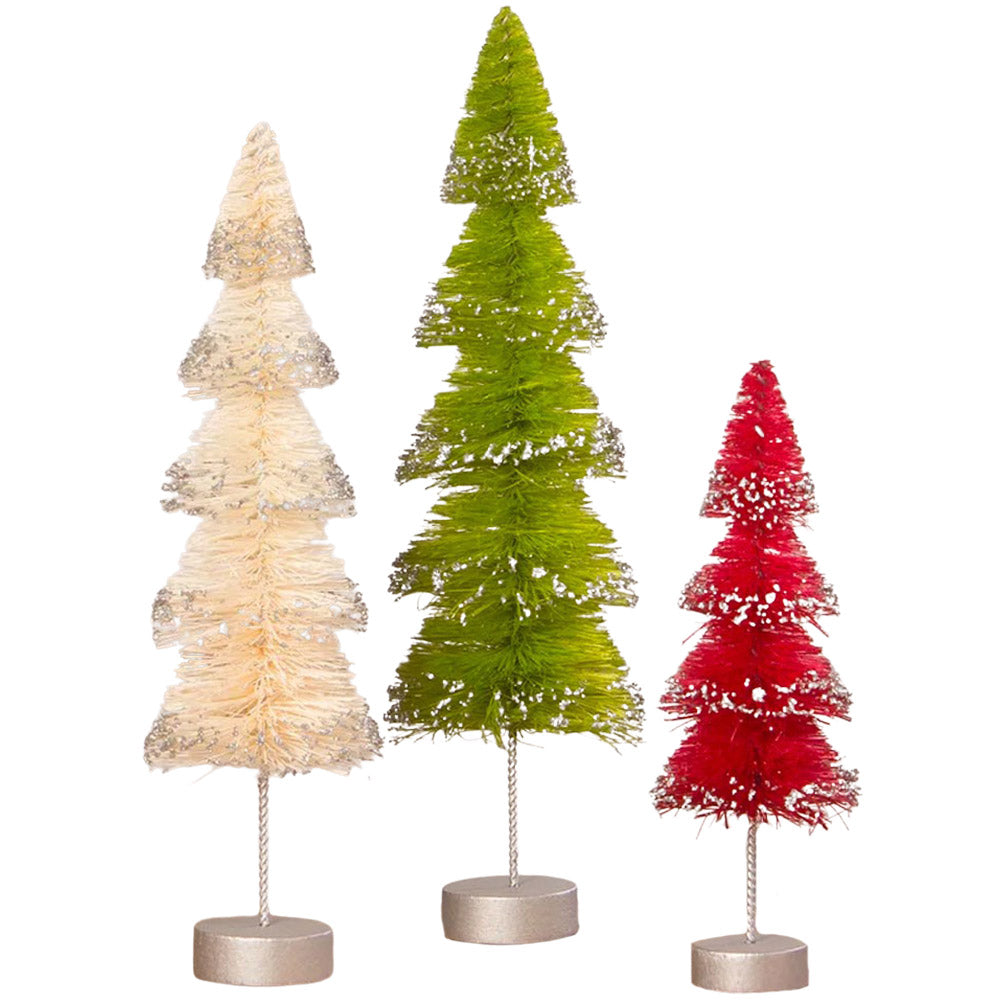 Christmas Layered Bottle Brush Trees