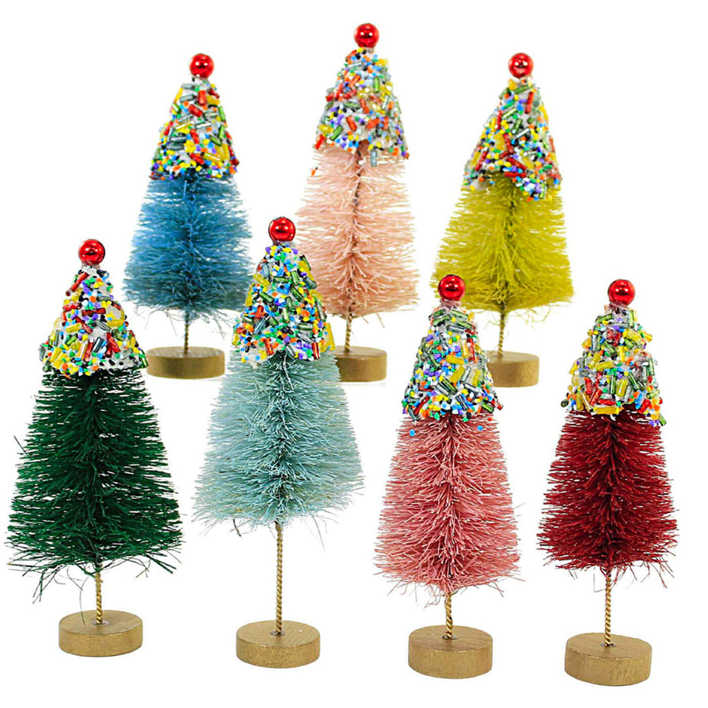 Christmas Mini Cupcake Trees by Bethany Lowe - Set of 7