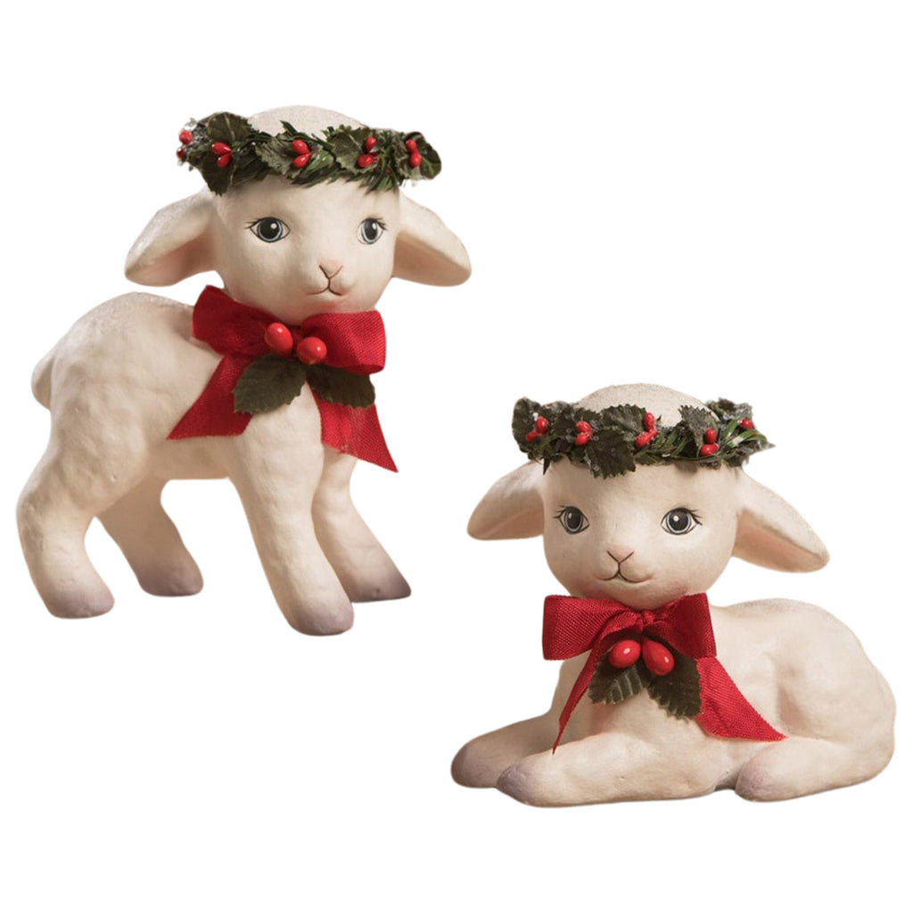 Christmas Lambs Figurines Collectibles
