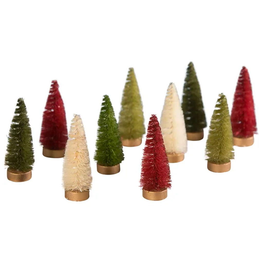 Traditional Bottle Brush Trees in Box by Bethany Lowe