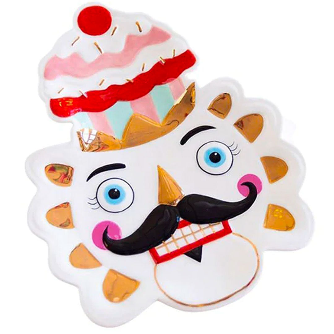Colonel Cupcake Plate by Glitterville