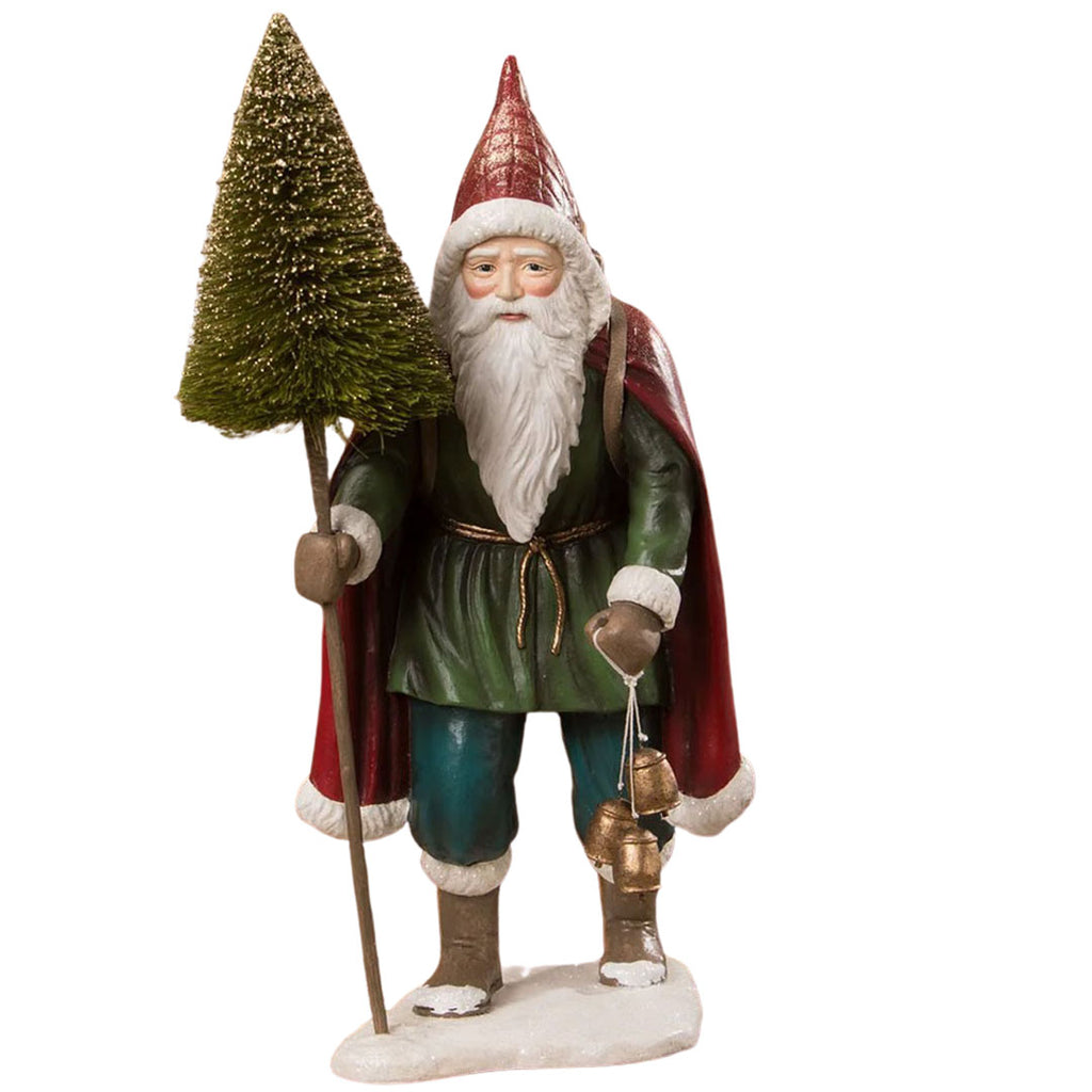 Jewel-Tide Father Christmas Figurine by Bethany Lowe Designs front
