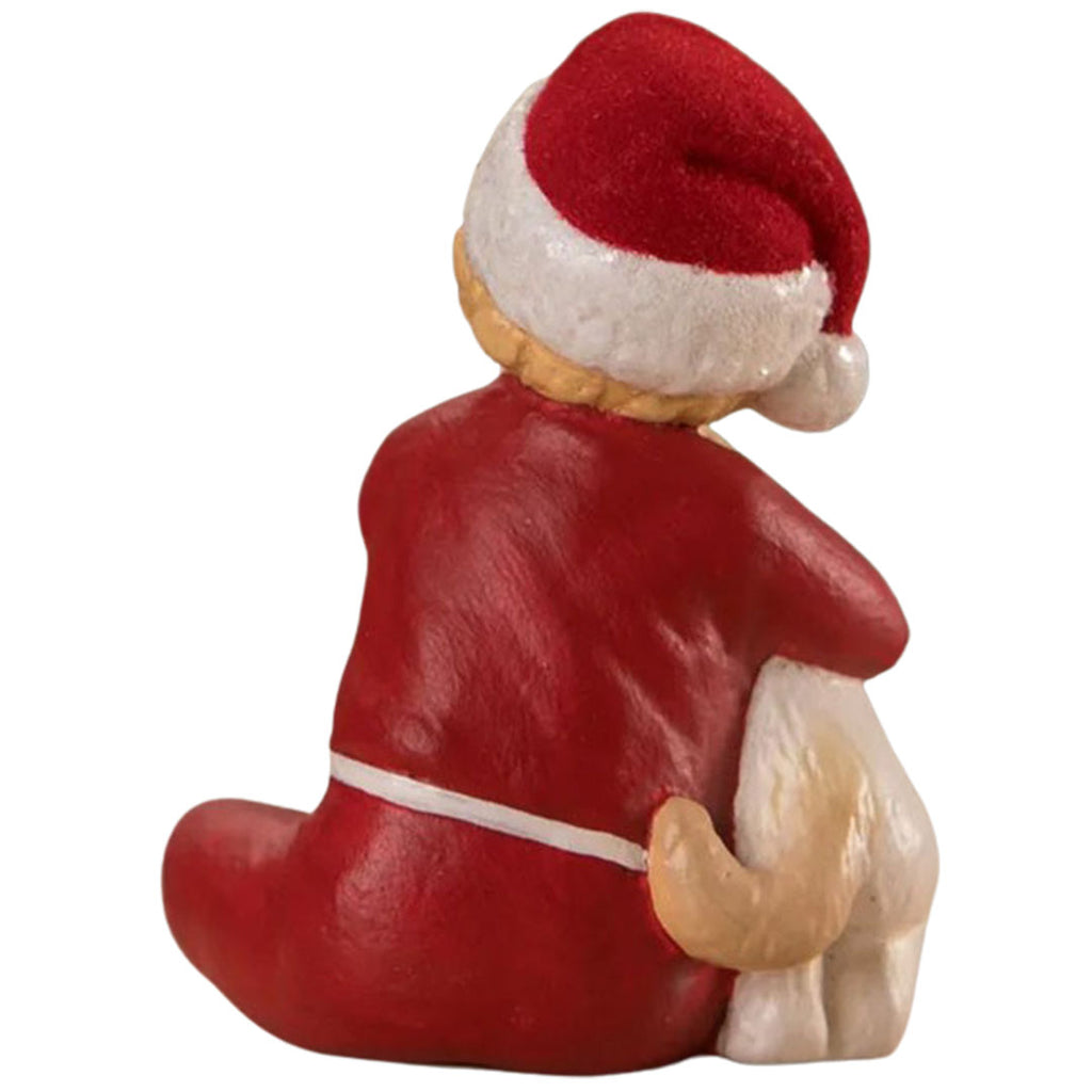 Lisa's Christmas Puppy Surprise Figurine by Bethany Lowe back