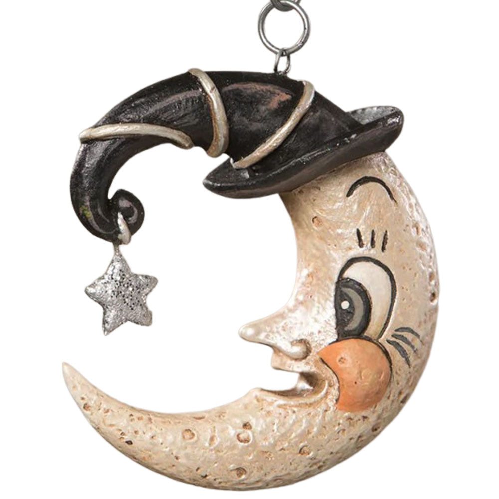 Crescent Wanda Luna Ornament Folk Art by Johanna Parker back