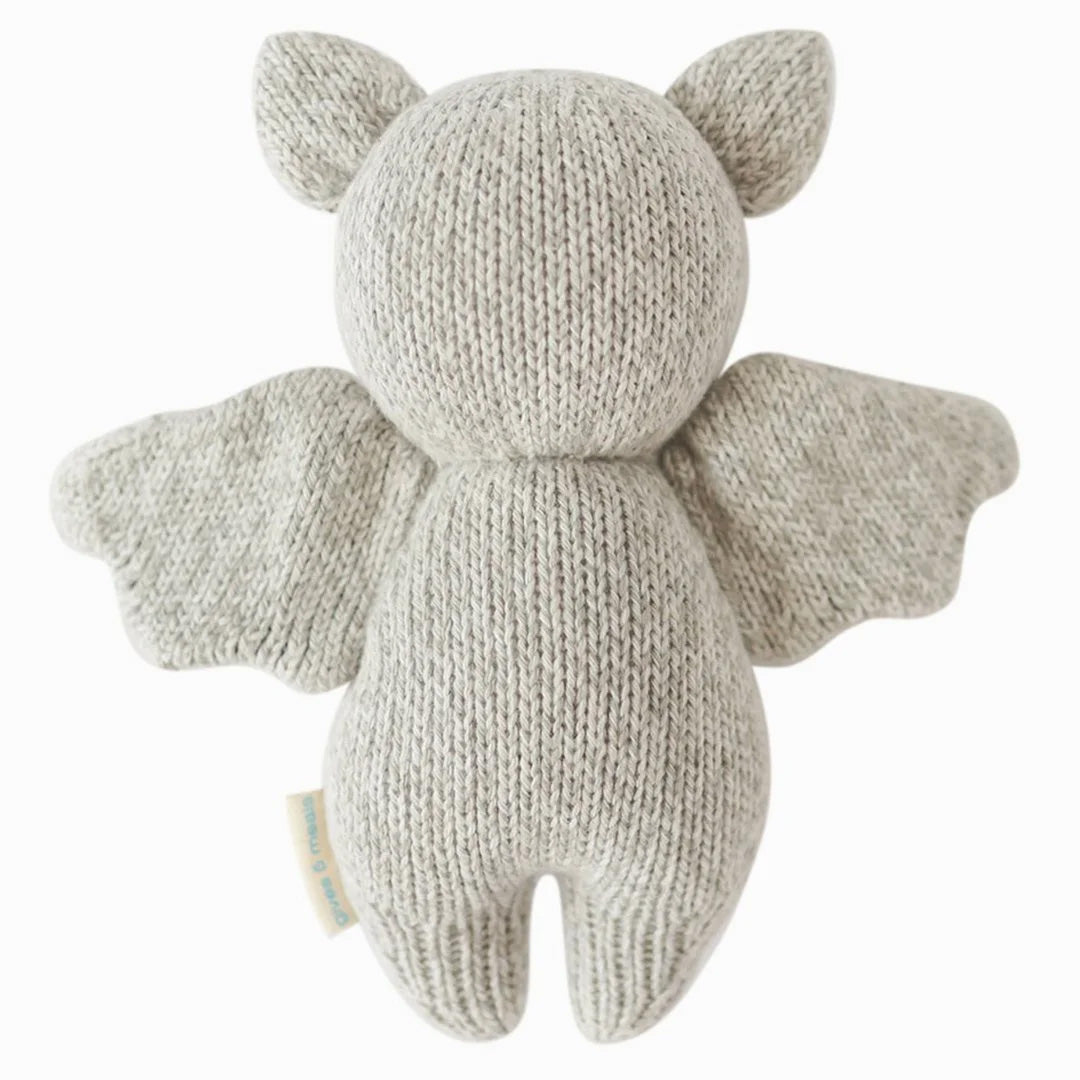 Cuddle Kind Baby Bat Grey back