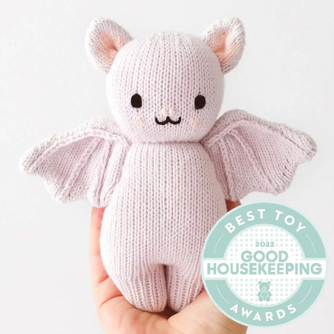 Cuddle Kind Baby Bat Lavender lifestyle
